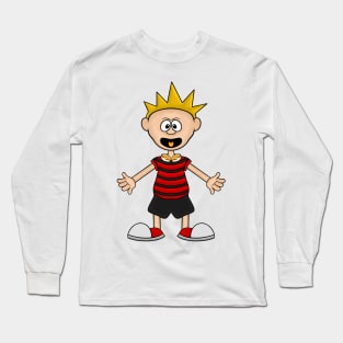 Calvin likes egg Long Sleeve T-Shirt